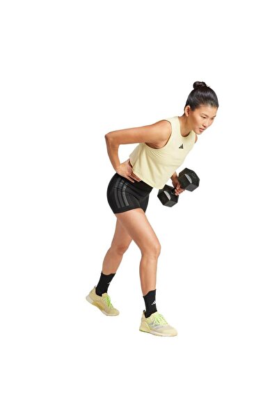 adidas Women's Yellow Undershirt Boxy Tank 3S Yellow Jg6182