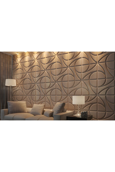 Duvarım 3 Boyutlu Boyanabilir PVC Duvar Paneli Trend (50-50 cm 4 adet-1 metrekare)