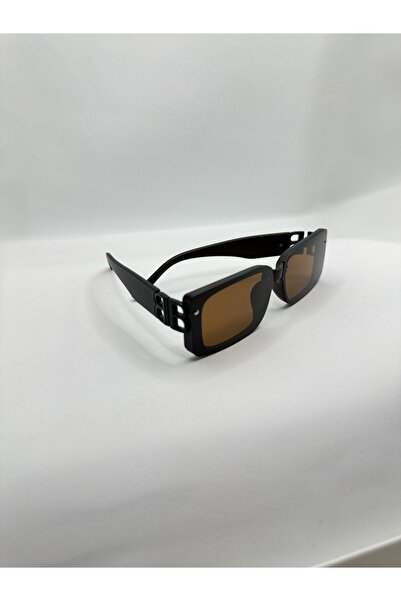 La sauvagine Retro Blaze Amber Camlı Kalın Çerçeve Güneş Gözlüğü