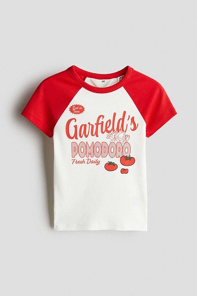 H&M Printed Jersey Top