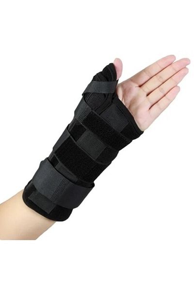 ARWEX Thumb Assisted Hand Wrist Splint Metal Support Fits for Right and Left Hand