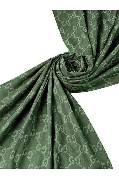 mim eşarp Işıl İpek - Cotton Jacquard g Pattern Shawl 75X190 cm