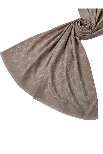 mim eşarp Işıl İpek - Cotton Jacquard g Pattern Shawl 75X190 cm