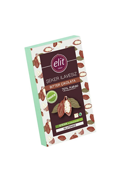 Elit Şeker İlavesiz ve Prebiyotik Bitter Çikolata 60g