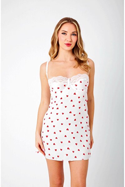 ARONA Νυχτικό Babydoll με μοτίβο στήθος