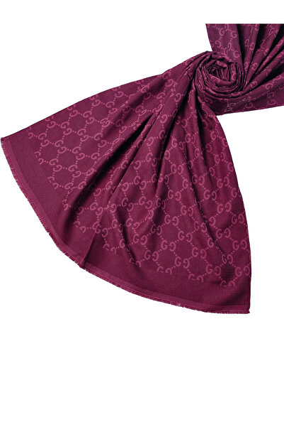 mim eşarp Işıl İpek - Pamuk Jakarlı G Desen Şal 75x190 cm