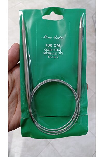 rüya hobi مينا كارين سلك فولاذي ماركة ميسا سيخ شبكي تيتانيوم 100 سم رقم:6