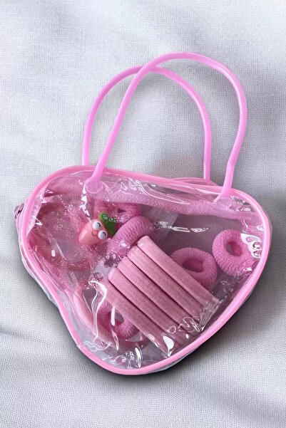 CAŞ DEKORASYON Set ružičastih kopči za decu Torba komada