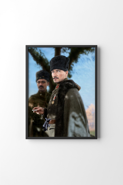 epiqart Mustafa Kemal Atatürk - Siyah Çerçeve