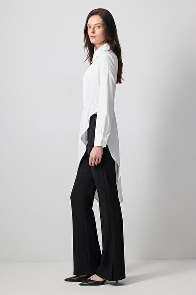 Touché Privé Asymmetric Shirt Collar Tunic