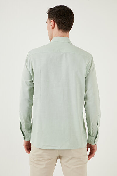 U.S. Polo Assn. U.S. Polo % 100 Pamuk Regular Fit Düğmeli Yaka Logolu Gömlek Erkek GÖMLEK G081GL0042084002