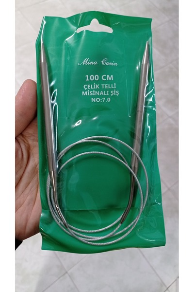 rüya hobi مينا كارين سلك فولاذي ماركة مينا أسياخ شبك تيتانيوم 100 سم رقم:7