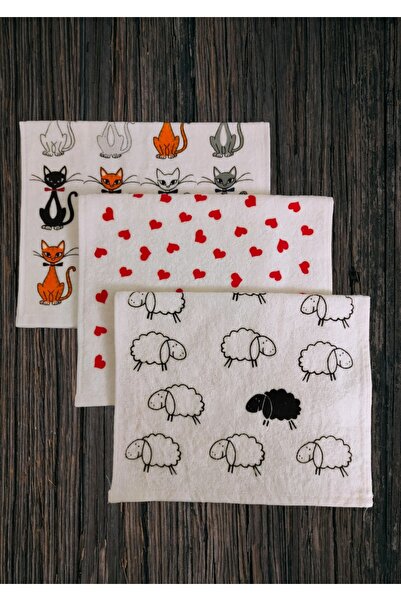 yörük tuhafiye Set de 3 prosoape de bucătărie 30x50 cm., prosoape de bucătări...