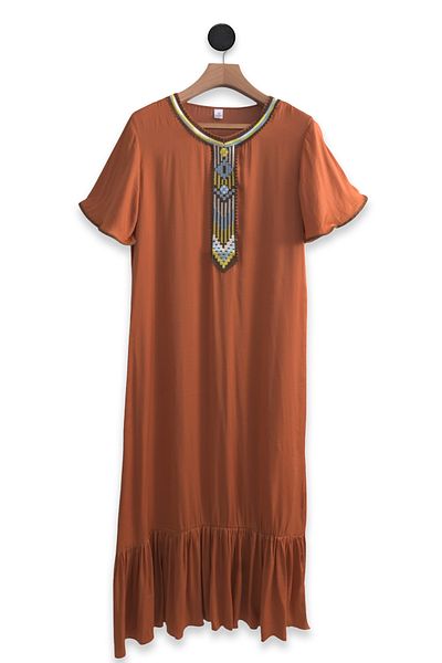 Lilo Co Embroidered Maxi Dress