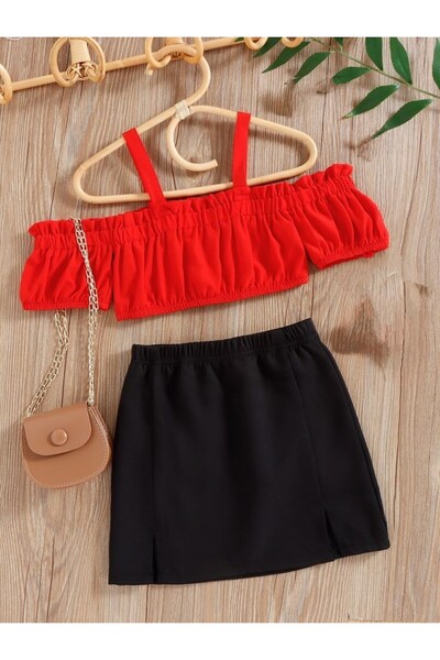 shop Set roșu și negru pentru fete, sezon nou