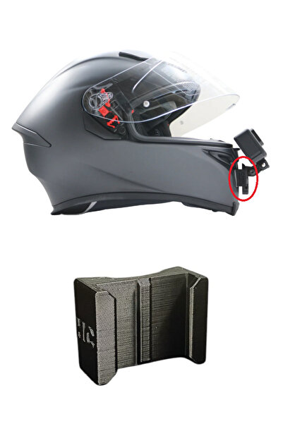HOGLU CRAFT Agv K5 / K5s Aksiyon Kamera Kask Alt Çene Bağlantı Aparatı Go Pro...