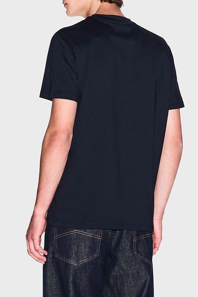 Armani Exchange Armani Exchage 100% βαμβακερό κανονικό μπλουζάκι με λογότυπο με λαιμόκοψη Ανδρικό T SHIRT XM 000539   AF10362 U