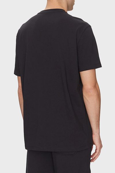 Armani Exchange Ανδρικό μπλουζάκι Armani Exchange με ανάγλυφο λογότυπο με τυπωμένο βαμβακερό κανονικό μπλουζάκι