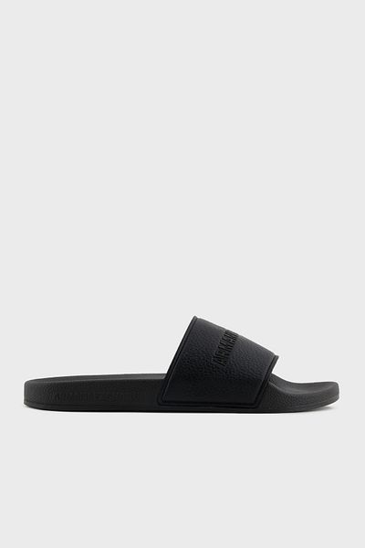 Armani Exchange Papuci pentru bărbați cu logo imprimat cu talpă anti-alunecare XV795 Papuci XUP017