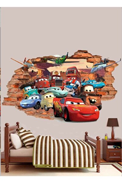 cosy home gift غرفة الأطفال سيارات سيارات لايتنينج ماكوين ملصق PVC