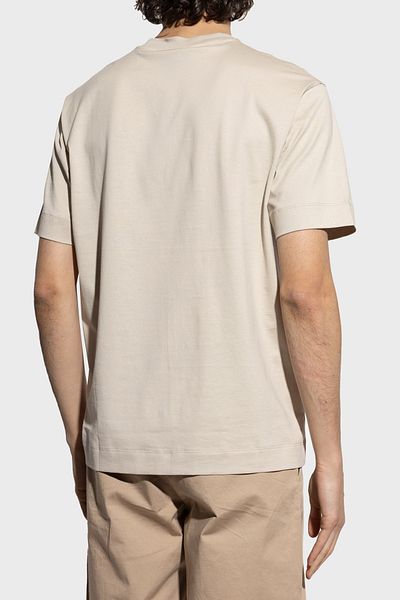 Emporio Armani Embossed Logo 100% Cotton Regular Fit Crew Neck t Shirt Men's t Shirt Em 001040