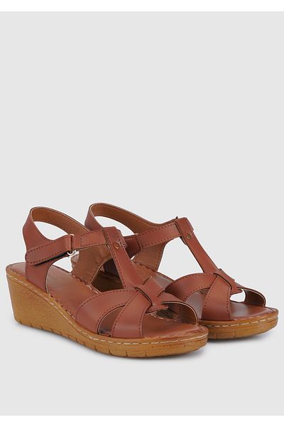 Eclipse Tan Women's Comfort Sandals - Comfortable and Stylish