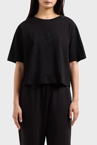 Armani Exchange Тениска за колоездене Armani Exchange 100% памук с къс крой XW000102 AF1