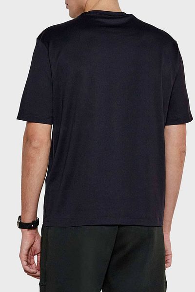 Armani Exchange Λογότυπο Armani Exchage με στάμπα 100% βαμβάκι κανονική εφαρμογή με λαιμόκοψη ανδρικό μπλουζάκι XM 000270   AF1