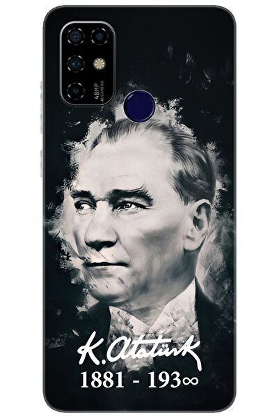 CASPER Via F20 Uyumlu Kılıf Desen Baskılı Silikon Mustafa Kemal Atatürk STK:388 CP-TbM6Mma