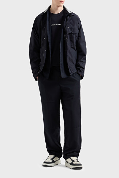 Armani Exchange Regular Fit Snap Button Pocket Shirt Jacket Men's Shirt Jacket Xm 000209 Af12012 Ub