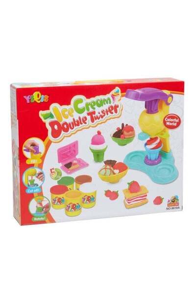Beauenty طقم آيس كريم توي تويستر متعدد الألوان مكون من 18 قطعة مصنوع من مواد عالية الجودة 13.38x2.83x10
