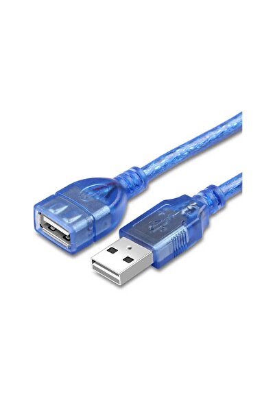 Koodmax 3 Metre USB 2.0 Uzatma Kablosu ( Dişi-Erkek ) Mavi Renk