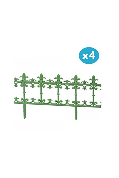 Omnipazar SY-5990 Klasik Plastik Bahçe Çiti 86x38 cm 4'lü Set