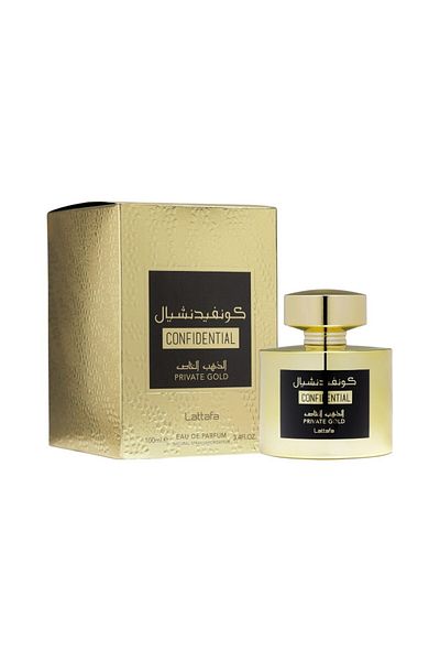lattafa Confidential Private Gold 100ml EDP Spray