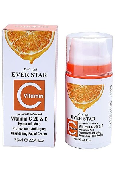 Everstar كريم الوجه إيفر ستار مع فيتامين سي - شفاف