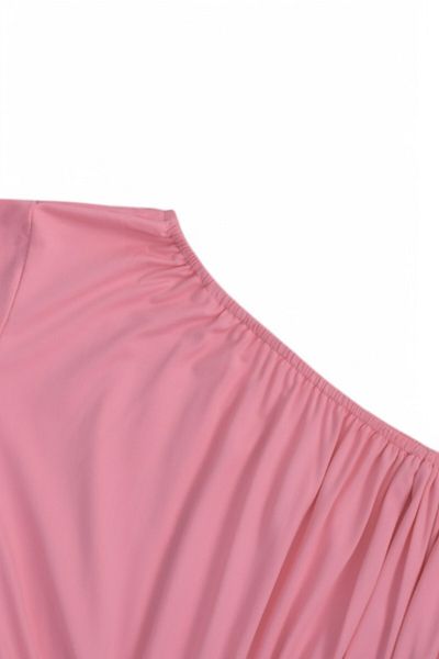 Lilo Co One-Shoulder Jumpsuit - Pink