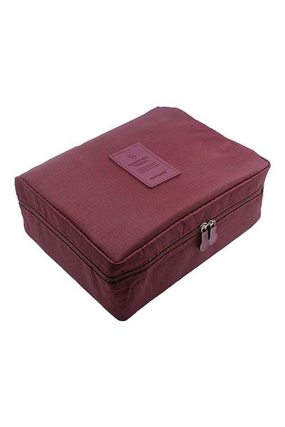Generic OUTAD Nylon Zipper Cosmetic Bag Red