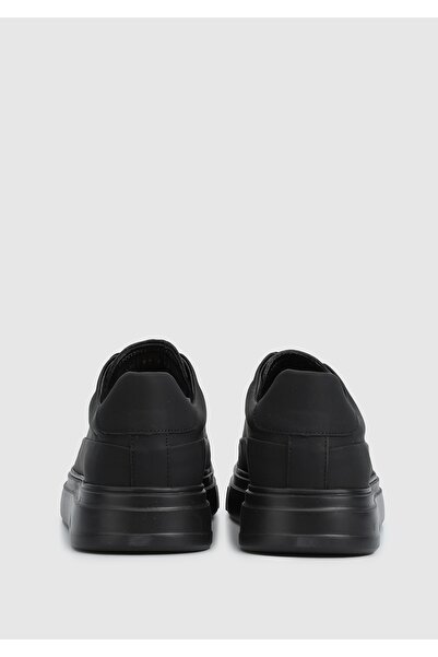 Provoq Siyah Deri Erkek Sneaker