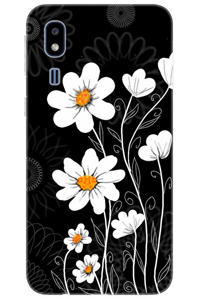 Ceppare Samsung Galaxy A2 Core (SM-A260F) Uyumlu Kılıf Desen Baskılı Silikon Papatya STK:693 CP-M2Ma9On