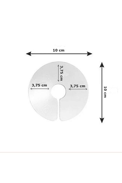 NEZADE STORE Elizabet Transparent Bird Collar 3.75 cm-10 cm Standard