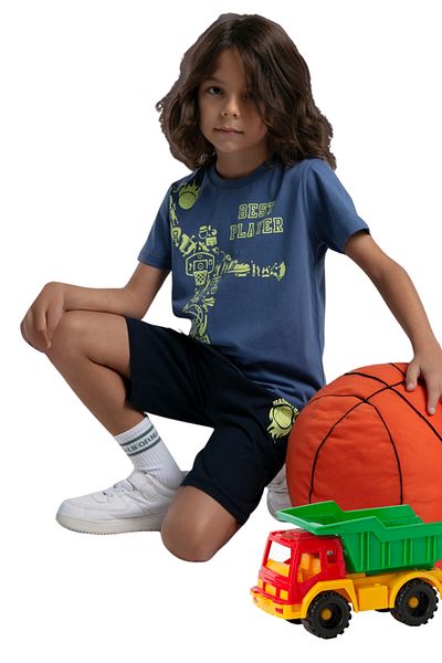 vory Boy's Short Sleeve Bermuda Shorts Suit Two Piece Vr.Rp35.E31.Y1.11
