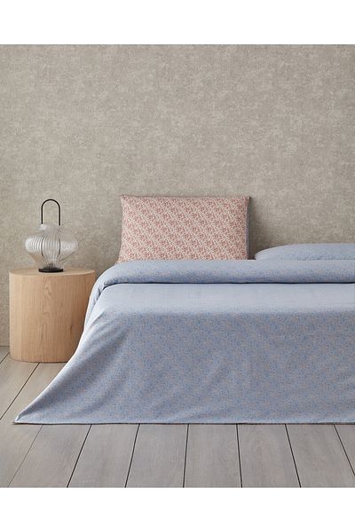 English Home Floral Breeze Easy-Iron Single Duvet Cover Set 160X220 cm Pink - Blue