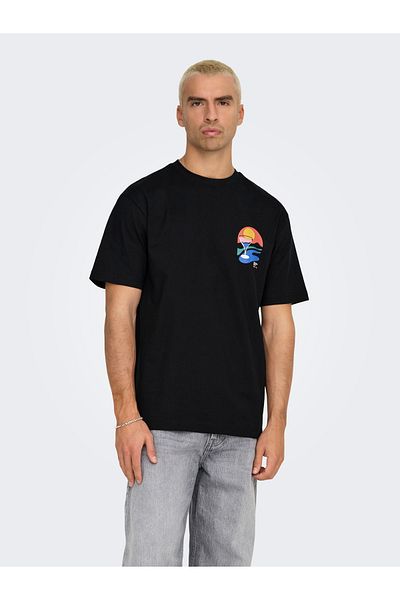 Only & Sons Onspalm Days Printed Rlx Ss t Shirt
