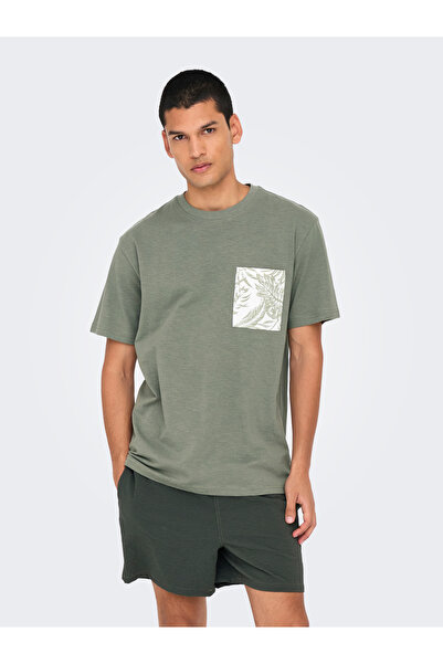 Only & Sons ONSPERRY LIFE REG LEAF SS POCKETTEE NOOS