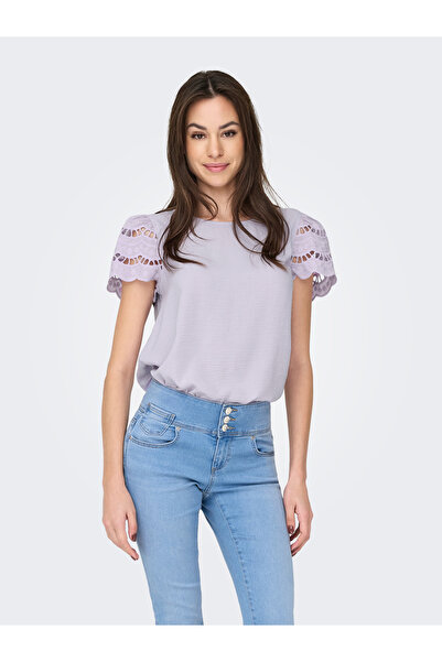 ONLY Jdyhannah Life S/S Lace Top Wvn