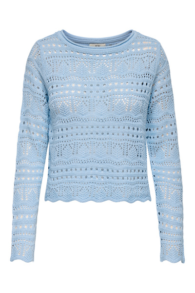 ONLY Jdysun Lay L/S Boatneck Pullov. Knt Noos