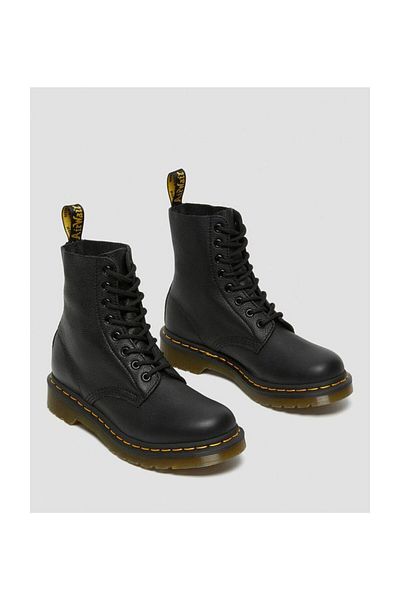 Dr. Martens Schwarze Pascal Virginia-Stiefel und Stiefeletten aus echtem Leder für Damen