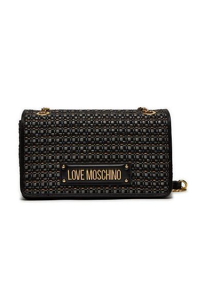 1'ASLAN Milujem Moschino Damen Schultertasche Schwarz Jc4242pp0ikc100a