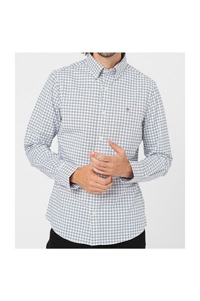 Gant SLIM OXFORD STRETCH CHECK SHIRT