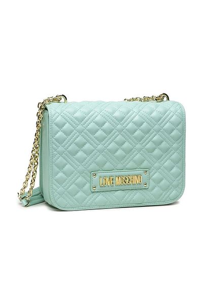 Love Moschino Geantă de umăr de zi cu verde apă pentru femei